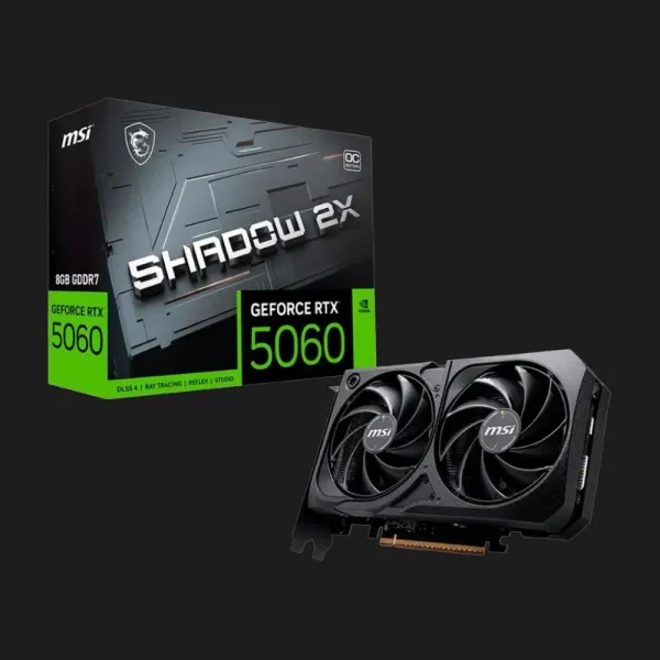 Відеокарта MSI GeForce RTX 5060 8G Shadow 2X OC (G5060-8S2C)