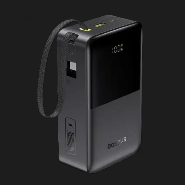 Зарядний пристрій Power Bank Baseus Bipow 2 Pro 30000mAh 22,5W with USB-C Cable (Cosmic Black)