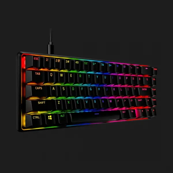 Клавіатура ігрова HyperX Alloy Origins 65 Red USB RGB (Black) (UA)