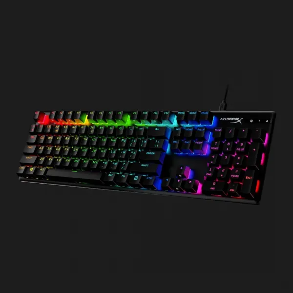 Клавіатура ігрова HyperX Alloy Origins Aqua USB RGB PBT (Black) (UA)