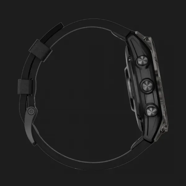 Garmin Epix Pro (Gen 2) Sapphire 47mm Carbon Gray DLC Titanium with Black Leather Band