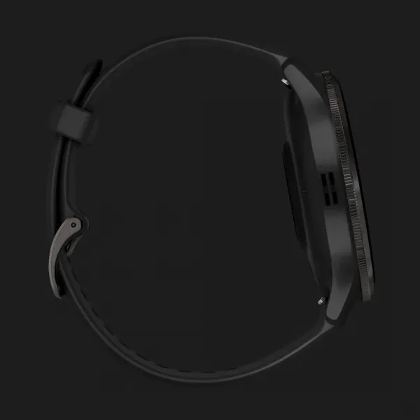 Garmin Venu 3 Slate Stainless Steel Bezel with Black Case and Silicone Band