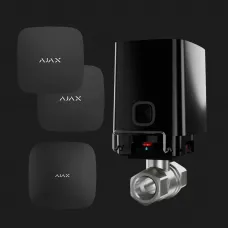 Комплект від потопу Ajax для труб діаметру 1/2" (Black)