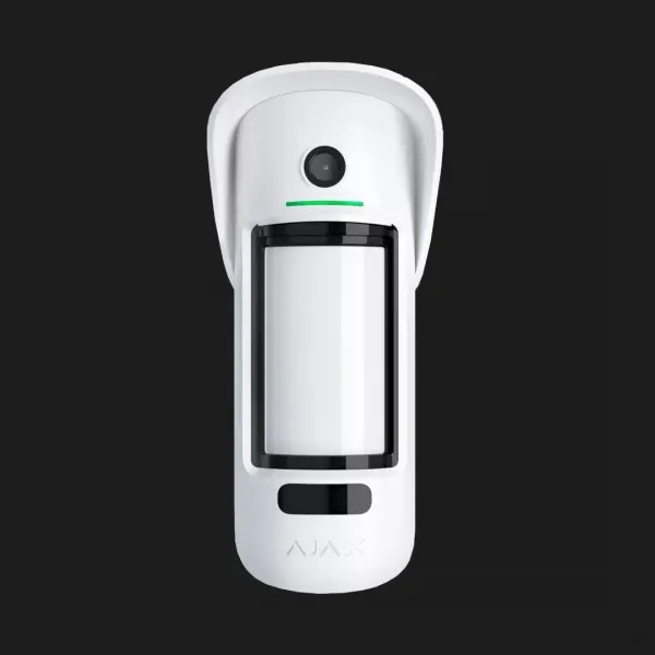 Датчик руху вуличний з фотофіксацією Ajax MotionCam Outdoor, Jeweler, бездротовий (White)