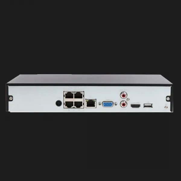 Відеореєстратор Dahua DHI-NVR1104HS-P-S3/H (4 канали) (Black)