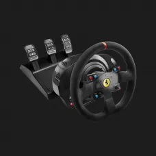 Комплект (кермо, педалі) Thrustmaster T300 Ferrari Integral RW Alcantara edition PS5/PC/PS4 (Black) (UA)