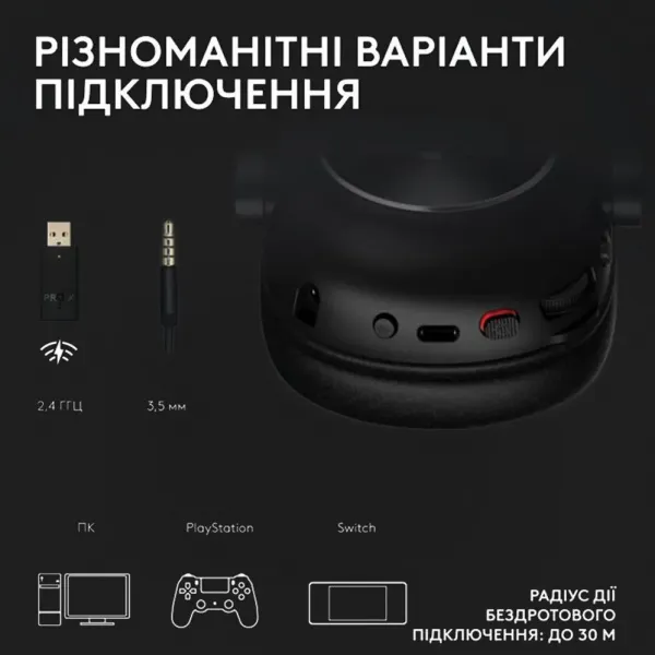 Ігрові навушники Logitech G Pro X2 Wireless LightSpeed (Magenta) (UA)