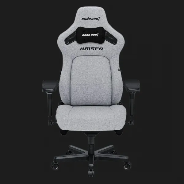Крісло ігрове Anda Seat Kaiser 4 Size XL Linen Fabric (Gray) (UA)