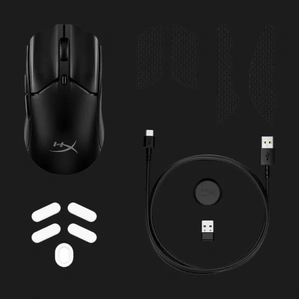Ігрова миша HyperX Pulsefire Haste 2 mini RGB USB-A/WL/BT (Black) (UA)