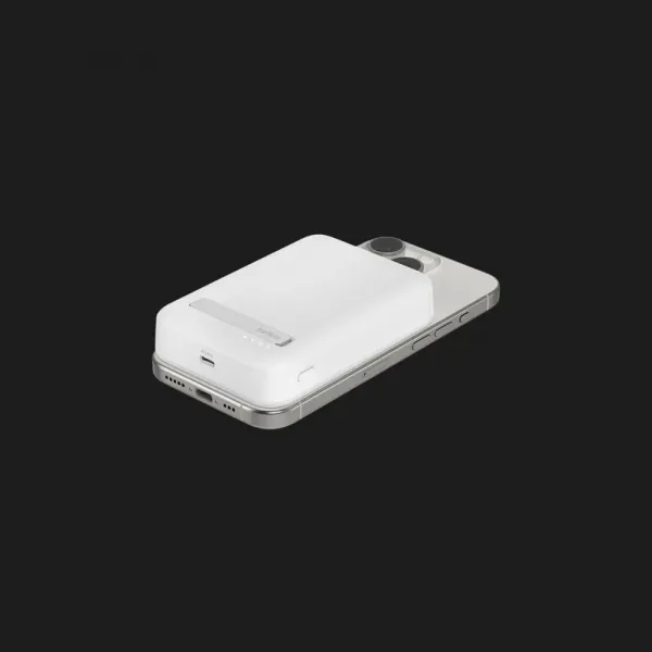 Зарядний пристрій Power Bank Belkin 10000mAh 15W, MagSafe Qi2 (White)
