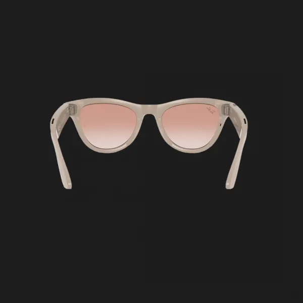 Смарт-окуляри Ray-Ban Meta Skyler Shiny Chalky Gray/Cinnamon Pink Gradient (RW4010 670013 52-20)
