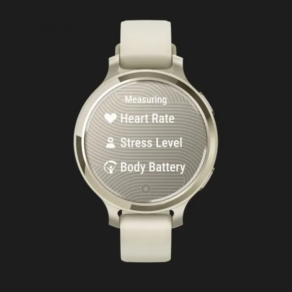 Garmin Lily 2 Active Lunar Gold with Bone Silicone Band
