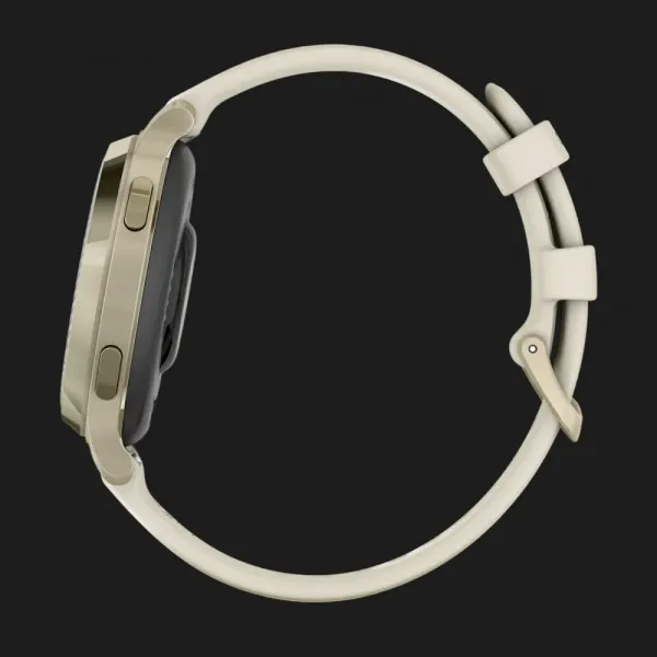 Garmin Lily 2 Active Lunar Gold with Bone Silicone Band