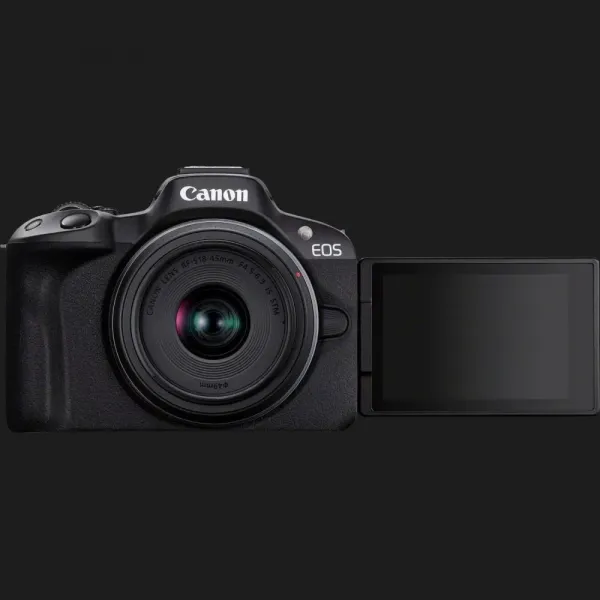 Цифровий фотоапарат Canon EOS R50 kit RF-S 18-45 IS STM (Black) (5811C033) (Standard)
