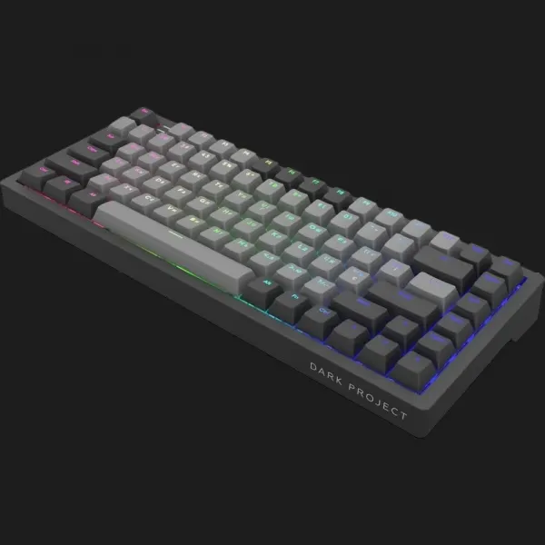 Клавіатура ігрова Dark Project KD83A Gateron Cap Teal ENG/UA (Black/Gray) (UA)