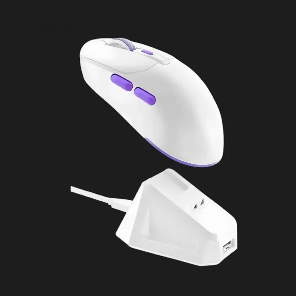 Ігрова миша Proove Gaming Rate Pro with Charging Dock (White) (UA)