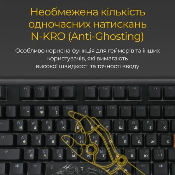 Клавіатура ігрова Ducky One 3 Cherry MX Red RGB (Black) (UA)