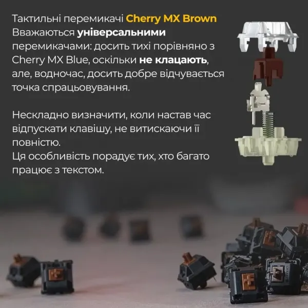 Клавіатура ігрова Ducky One 3 Cherry MX Brown RGB (White) (UA)