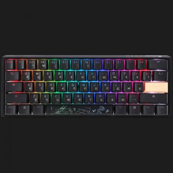 Клавіатура ігрова Ducky One 3 Mini Cherry MX Silent red RGB (Black) (UA)