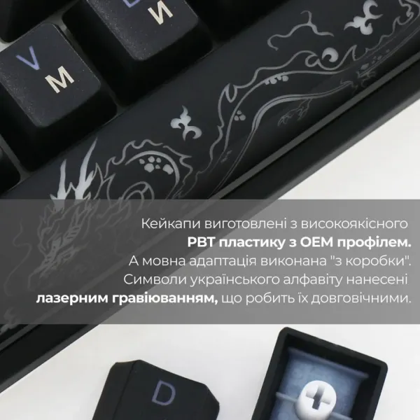 Клавіатура ігрова Ducky One 3 Mini Cherry MX Silent red RGB (Black) (UA)