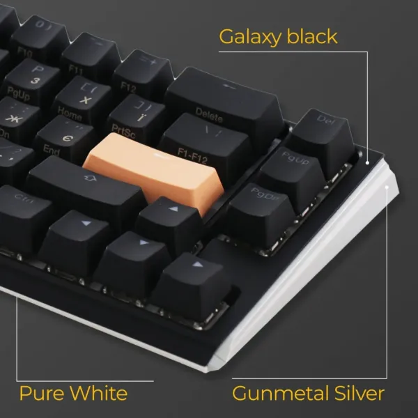 Клавіатура ігрова Ducky One 3 Mini Cherry MX Silent red RGB (Black) (UA)