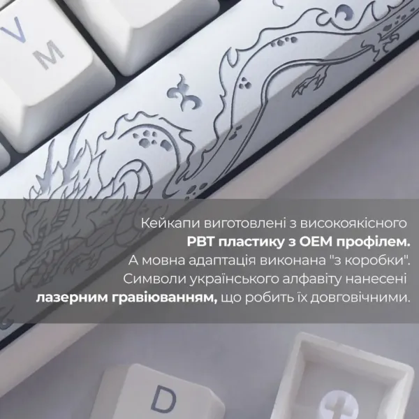 Клавіатура ігрова Ducky One 3 Mini Cherry MX Speed silver RGB (White) (UA)