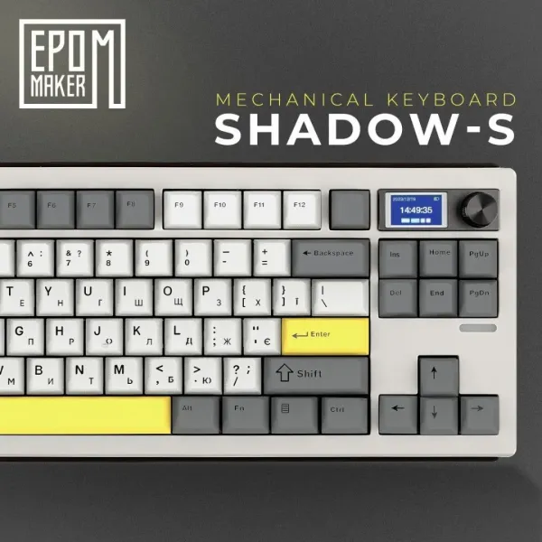 Клавіатура ігрова Epomaker Shadow-S Mulan (White) (UA)