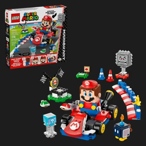 Конструктор LEGO Super Mario Mario Kart — Інтерактивний Маріо та карт (72043)