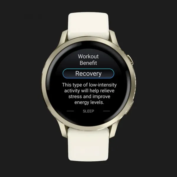 Garmin Venu 4 41mm Lunar Gold with Bone Silicone Band