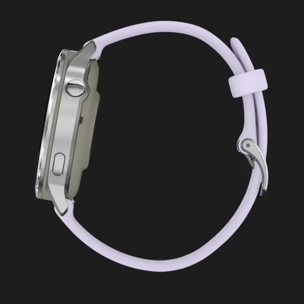 Garmin Venu 4 41mm Silver with Periwinkle Silicone Band