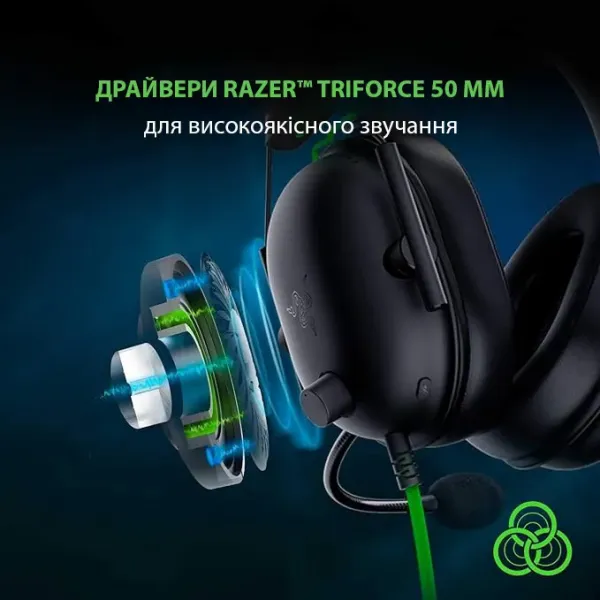 Ігрова гарнітура Razer Blackshark V2 X (Black) (RZ04-03240100-R3M1) (EU)
