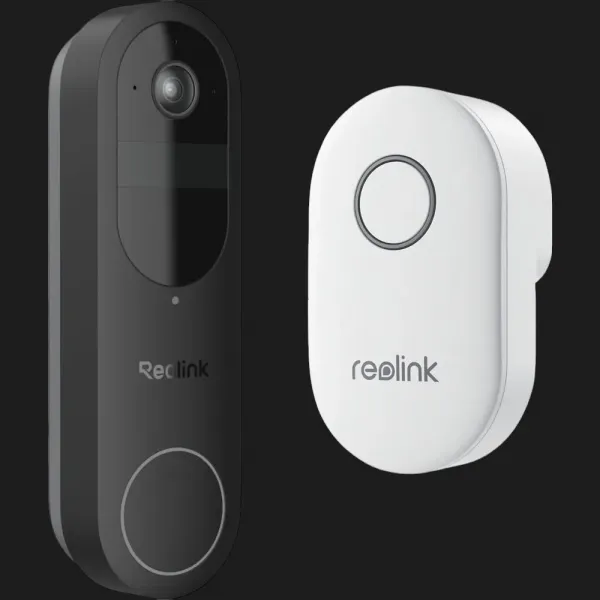 Відеодзвінок Reolink D340B (Video Doorbell Wi-Fi/АКБ) (Black)