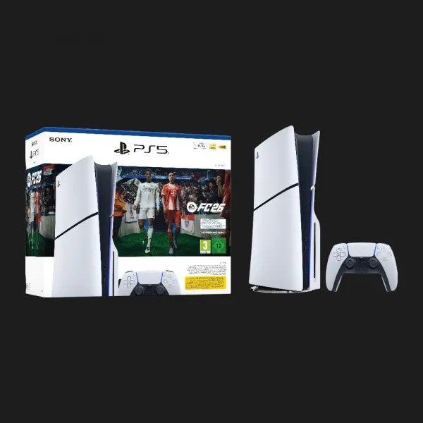 Ігрова приставка Sony PlayStation 5 Slim (BluRay) (EA SPORTS FC 26 Bundle) (1TB) (UA)