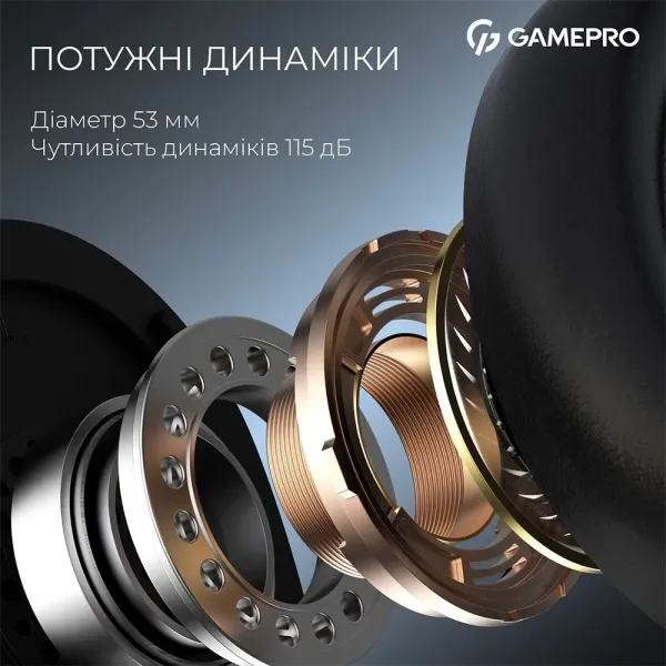 Ігрова гарнітура Gamepro HSW201BR (Black/Red) (UA)