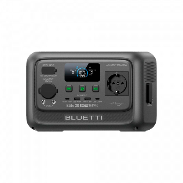Зарядна станція BLUETTI Elite 30 V2 600W 288Wh (P-EL30V2-EU-GY-BL-010)